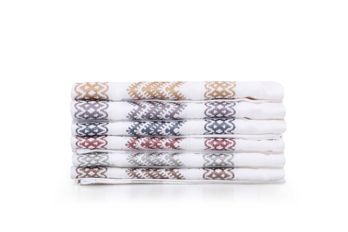 Aucune Juego de 6 toallas de baño - 40 x 60 cm - Multicolor Aucune Juego de 6 toallas de baño - 40 x 60 cm - Multicolor